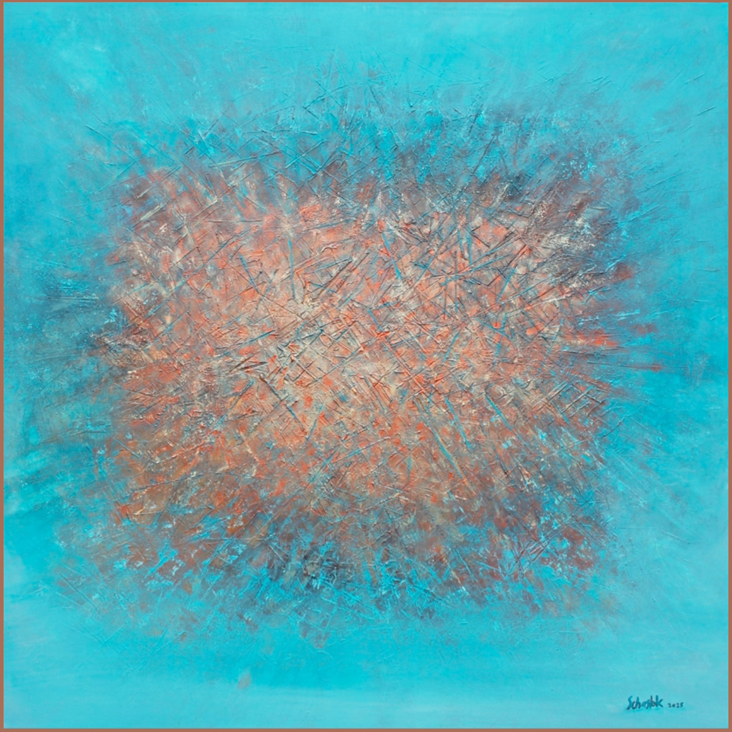 Implosion<br>120 x 120 cm