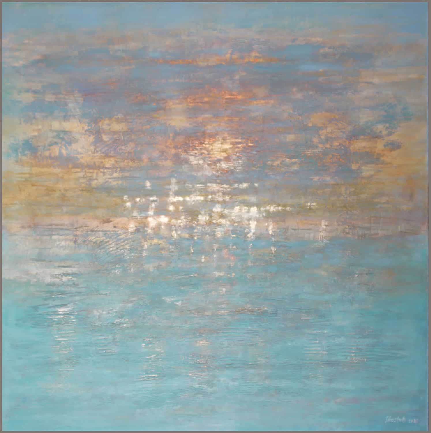 Evening twilight<br>120 x 120 cm Evening twilight<br>120 x 120 cm