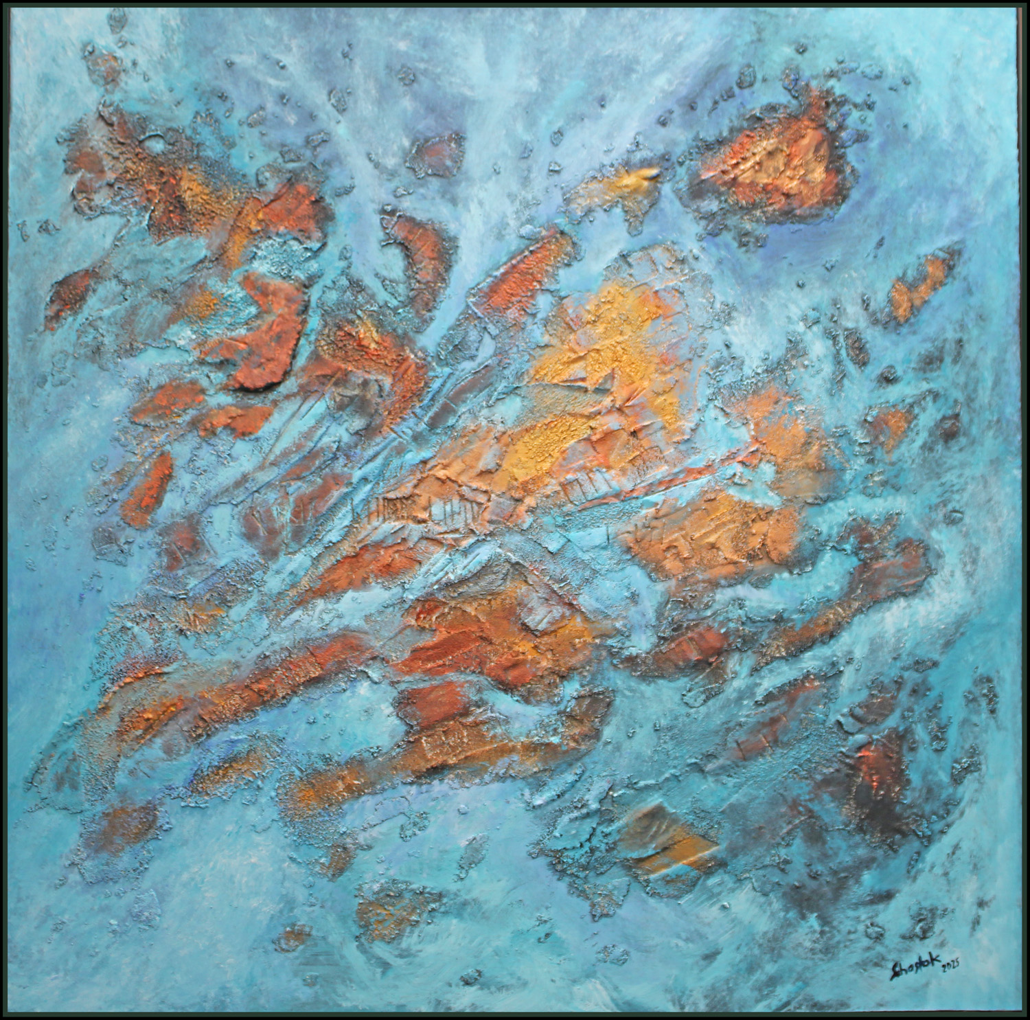 Golden Islands I<br>90 x 90 cm