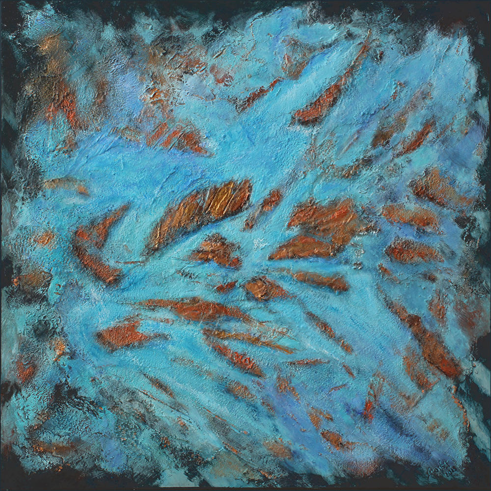 Golden Islands II<br>90 x 90 cm