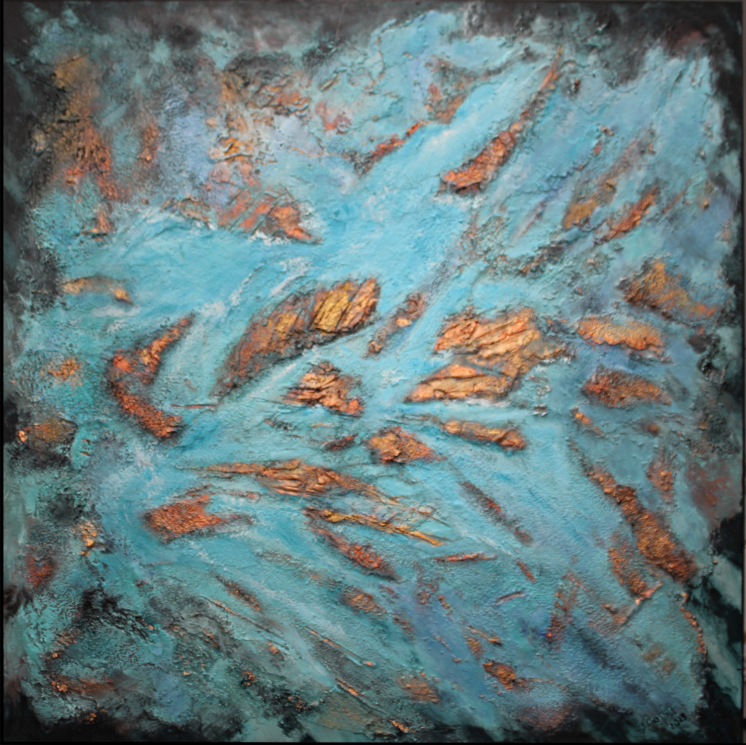 Golden Islands II<br>90 x 90 cm